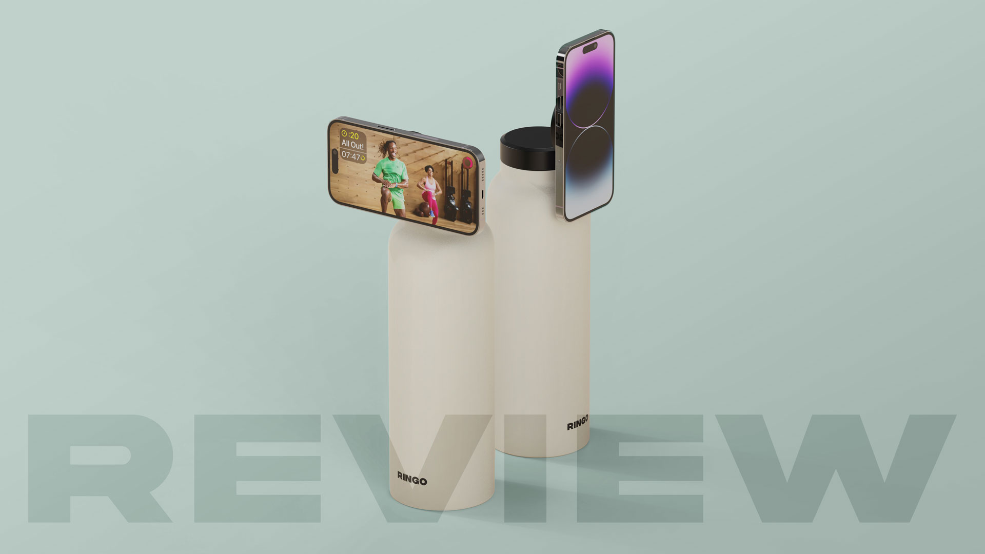 The Ringo Water Bottle Doubles as an iPhone Stand or Tripod - Core77